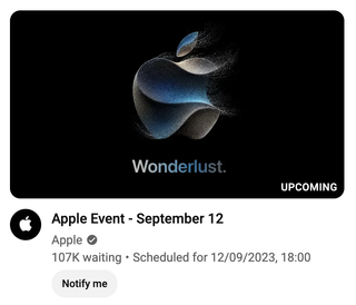 Apple Event live stream numbers on YouTube
