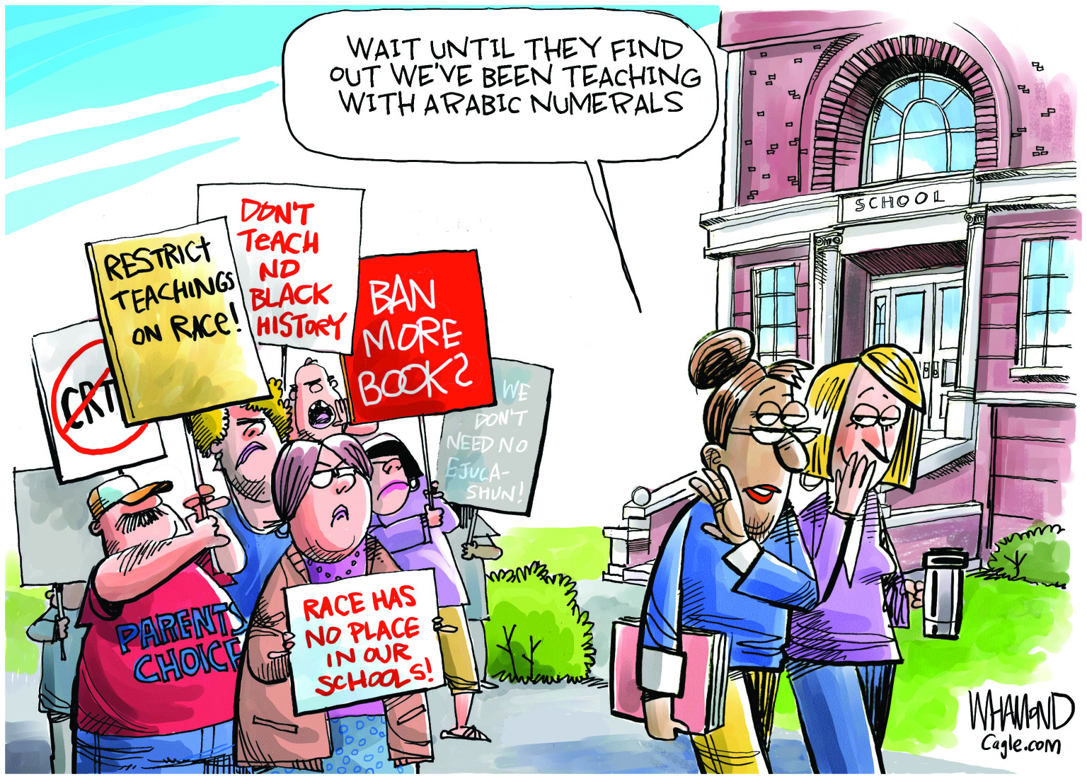 Political cartoon