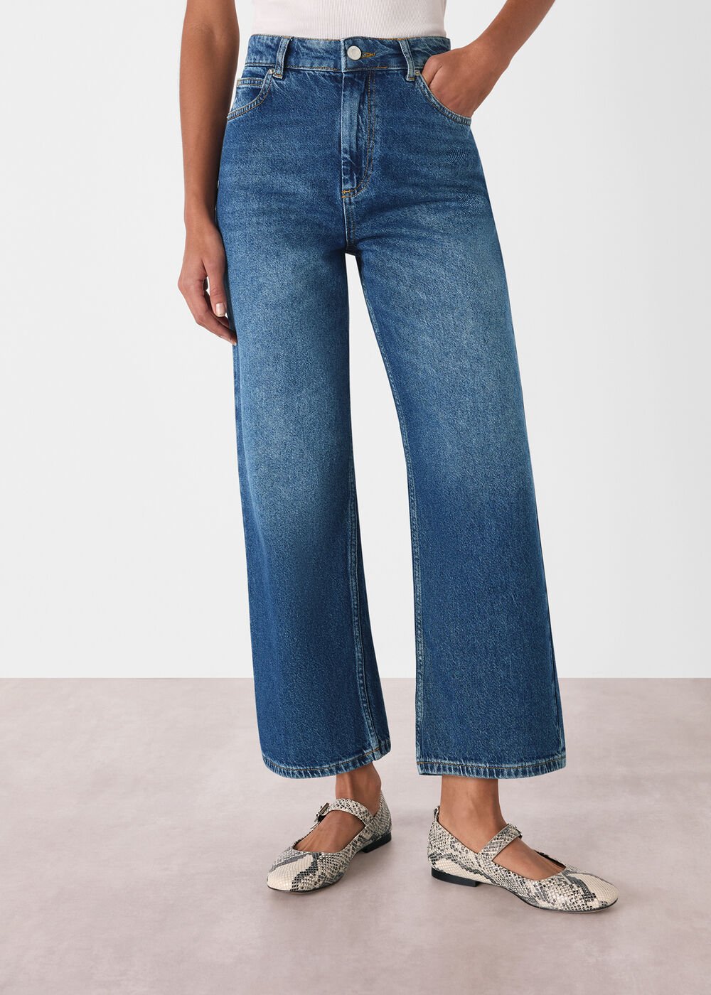 Denim Straight Ankle Length Jean