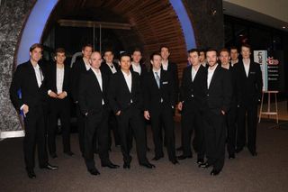 The Spidertech riders dressed to impress at the presentation of the 2012 roster.