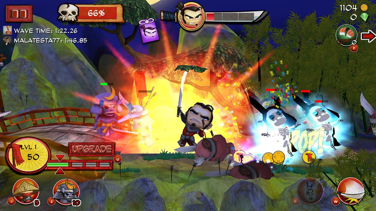 Samurai vs. Zombies Defense Bonus Attacks