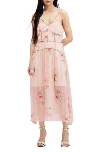 Saffron Kora Floral Print Dress