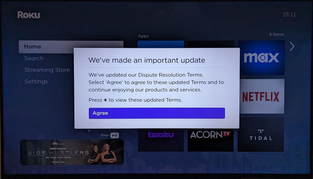 Roku StrongArms Users Into Accepting New 'Dispute Resolution Terms