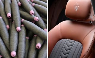 Silk material car seat