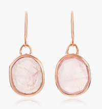 Monica Vinader Siren Wire Earrings (Rose Quartz) £125 £93.75