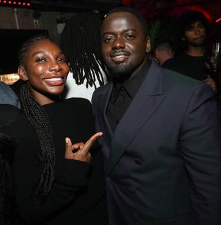 Daniel Kaluuya and Michaela Coel at the BFI party for The Kitchen in October 2023.