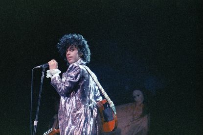 Singer Prince is shown in concert in 1985
