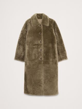 Reversible Shearling Car Coat