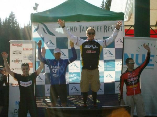 Men's open 100 podium