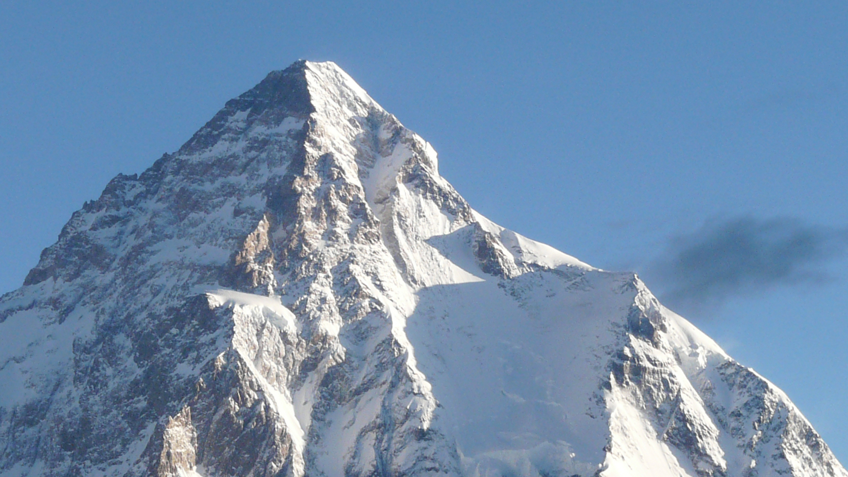 K2 - showing the Abruzzi Spur route to the summit