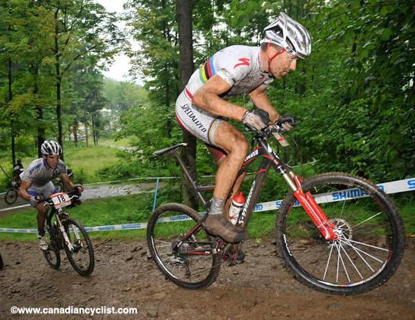 Christoph Sauser chased hard from a bad start