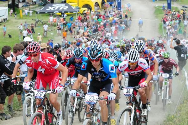 Todd Wells (Specialized) and Jeremy Horgan-Kobelski (Subaru-Trek) have been friendly foes for many years.