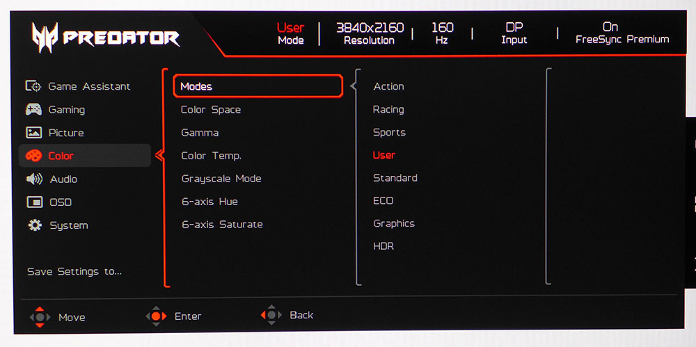 Acer Predator XB273K V5