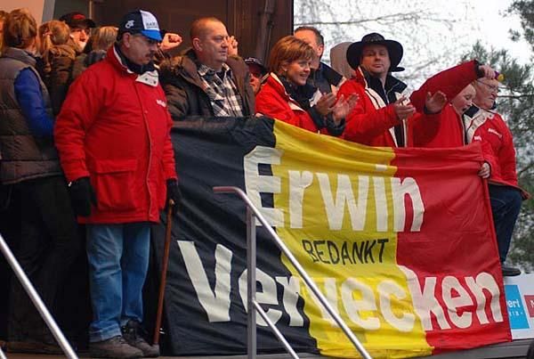 Fans of Erwin Vervecken were there to show their support.