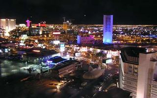 Vegas skyline from the Riviera hotel. Photo courtesy of Robert McLaughlin, InfoSec News.