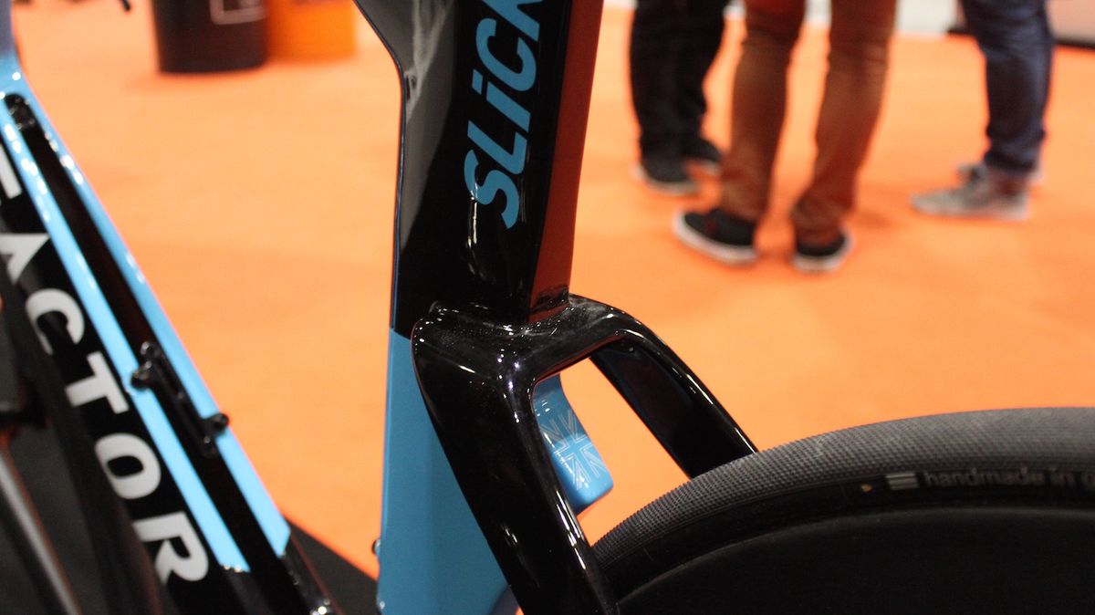 Wide seatstays also contribute to air flow around the bike