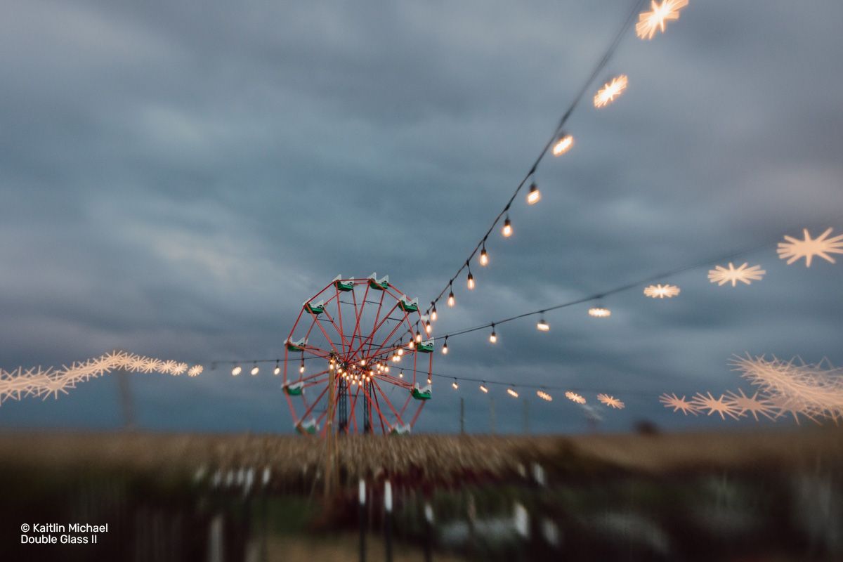 funfair wheel shot on lensbaby double glass ii