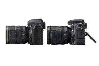 Nikon D780 vs. Nikon D750: Side view