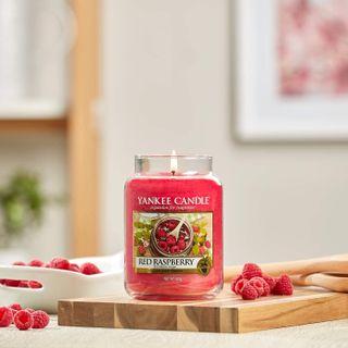 Yankee Candle Scented Candle | Red Raspberry Large Jar Candle