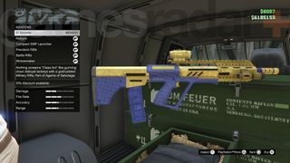 The GTA Online Gun Van inventory including El Strickler