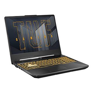 Asus black gaming laptop on a white background