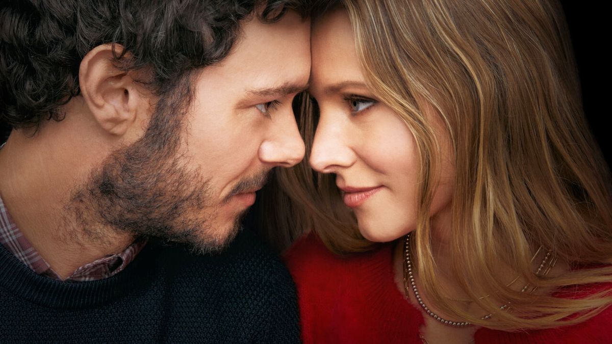 Adam Brody and Kristen Bell in &quot;Nobody Wants This&quot; on Netflix