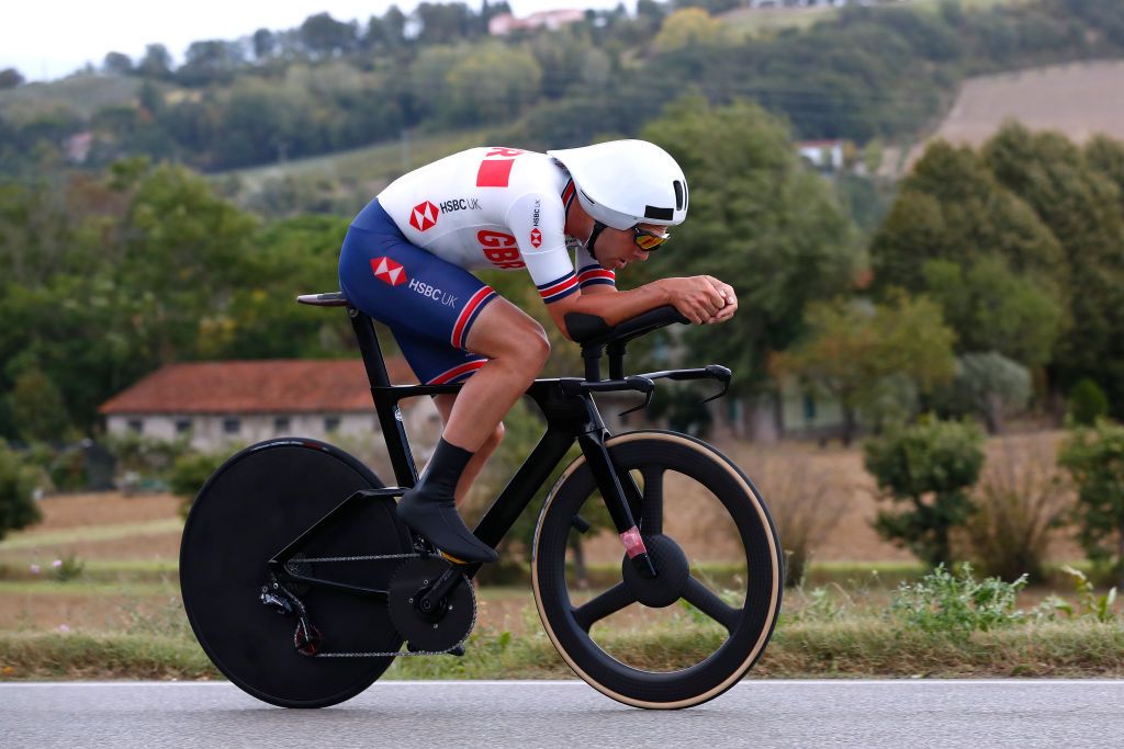 IMOLA ITALY SEPTEMBER 25 Alex Dowsett of The United Kingdom during the 93rd UCI Road World Championships 2020 Men Elite Individual Time Trial a 317km race from Imola to Imola Autodromo Enzo e Dino Ferrari ITT ImolaEr2020 Imola2020 on September 25 2020 in Imola Italy Photo by Bas CzerwinskiGetty Images