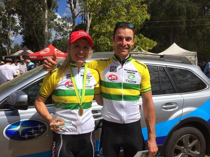 Jared Graves and Peta Mullens, eliminator national champions in Australia