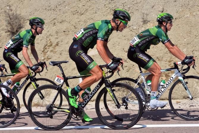 Jimmy Engoulvent (Europcar) gets out of the saddle