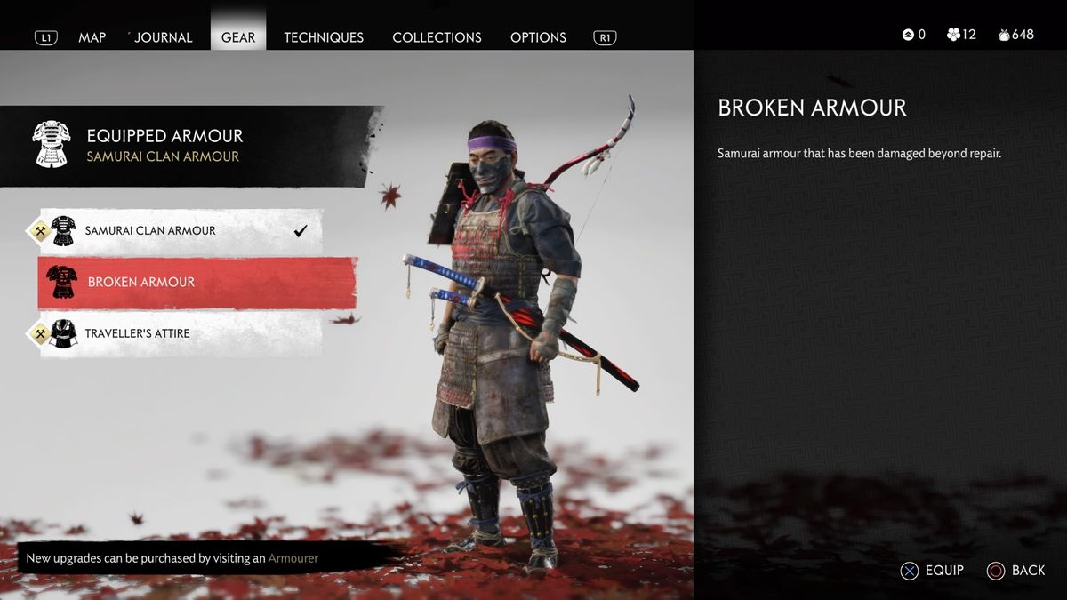Best Ghost of Tsushima armor all Ghost armor, Gosaku, Kensei, and more TechRadar