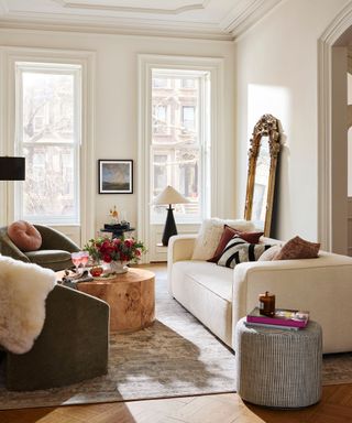 Kelly Clarkson's New York living room with pieces from her wayfair collection