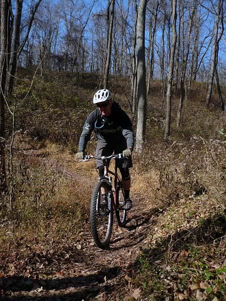Frank Maguire rides at Raystown on a sunny, November day.