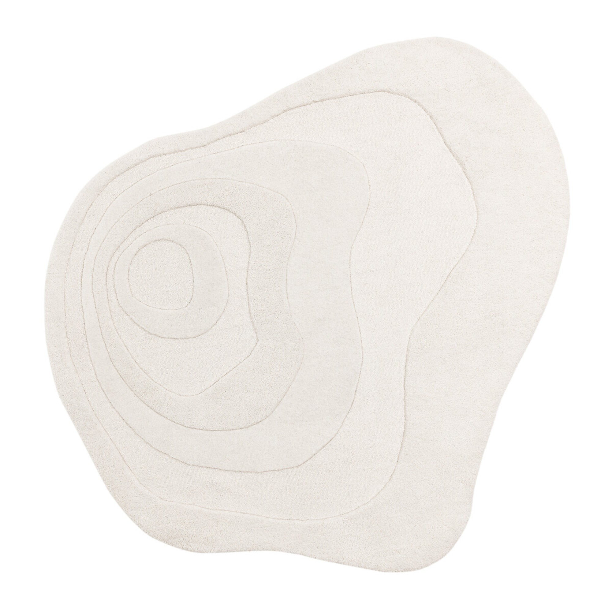 La Redoute Premium Unique Shaped Carved Rug in 100_ Wool