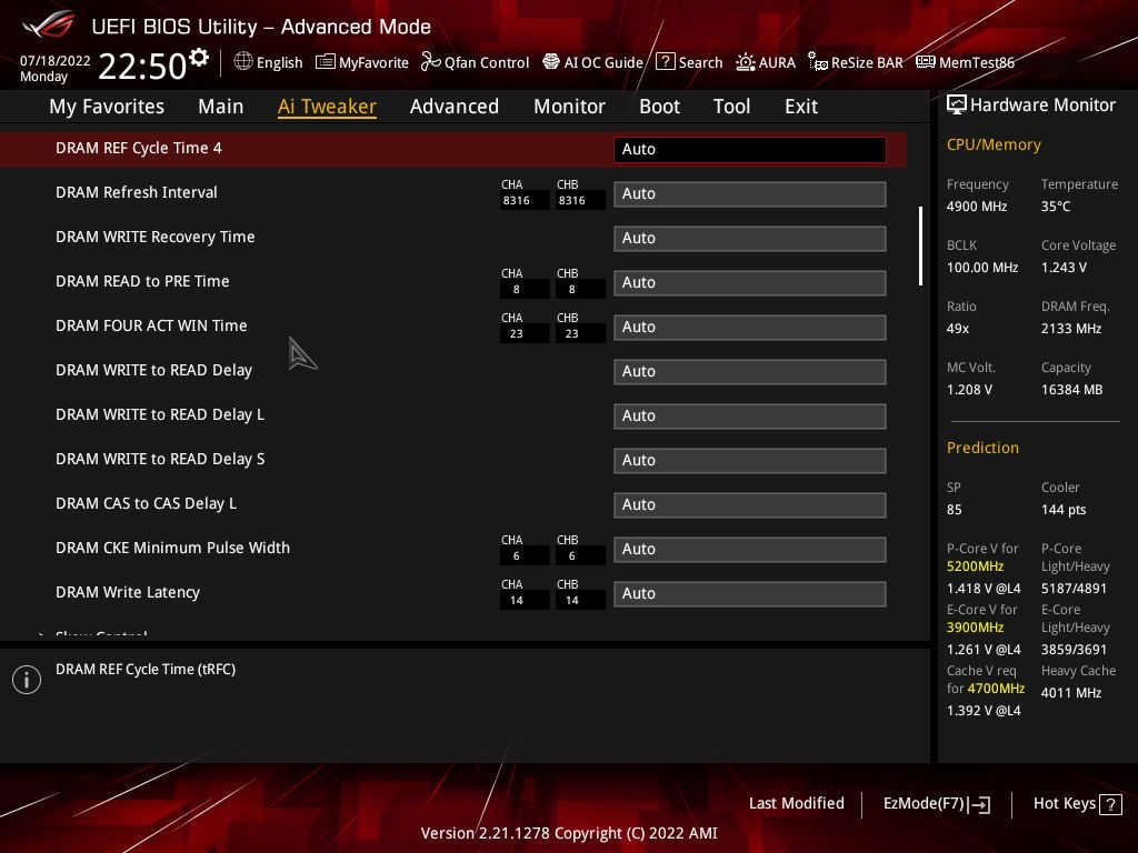Asus ROG Strix Z690-A Gaming WIFI D4