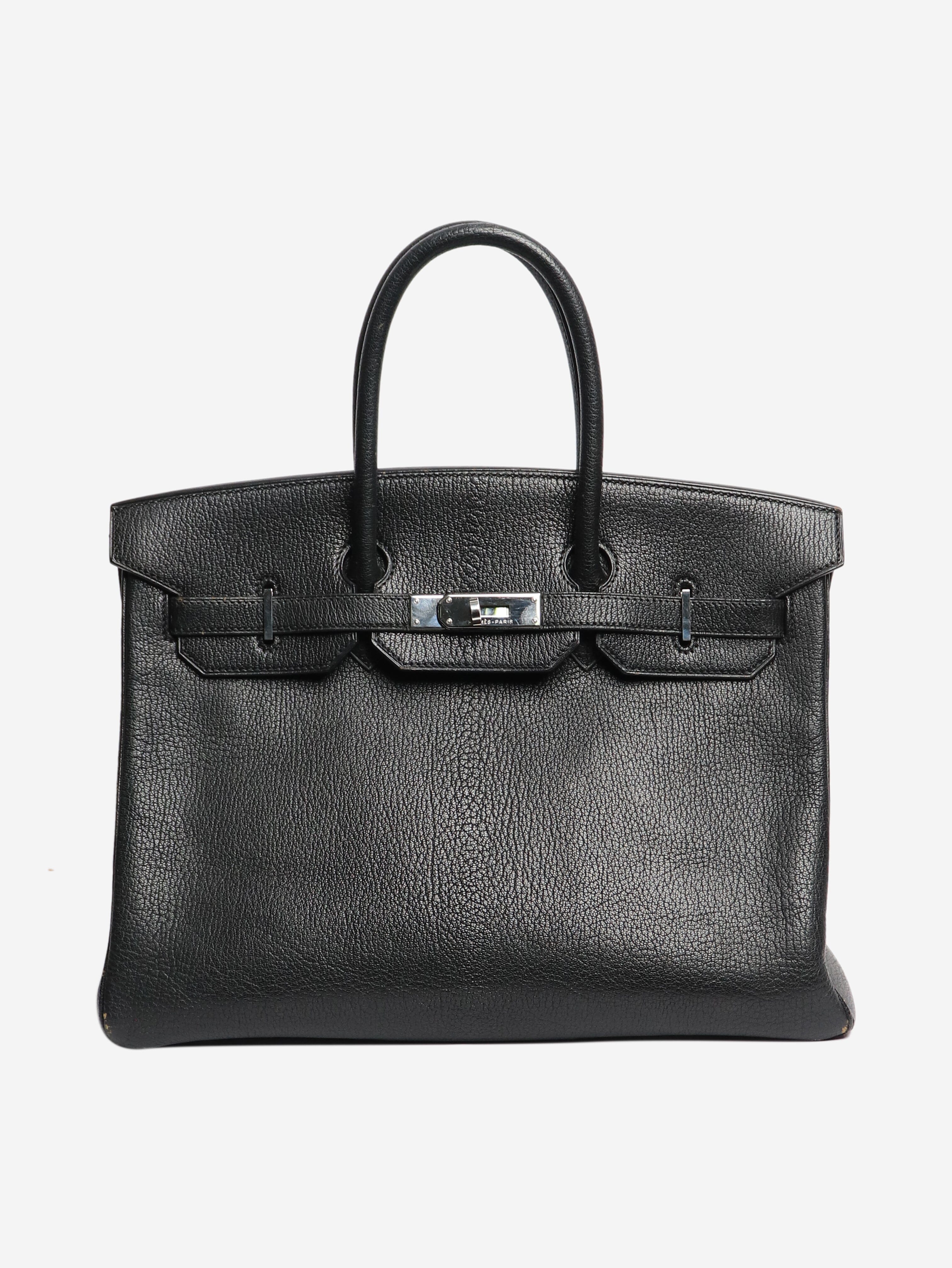 Noir Vintage 1999 Birkin 35 Bag