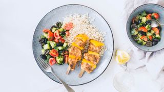 Mindful Chef's red pesto fish skewers