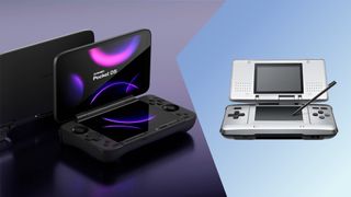 Renders of the new Ayaneo Pocket DS and original Nintendo DS