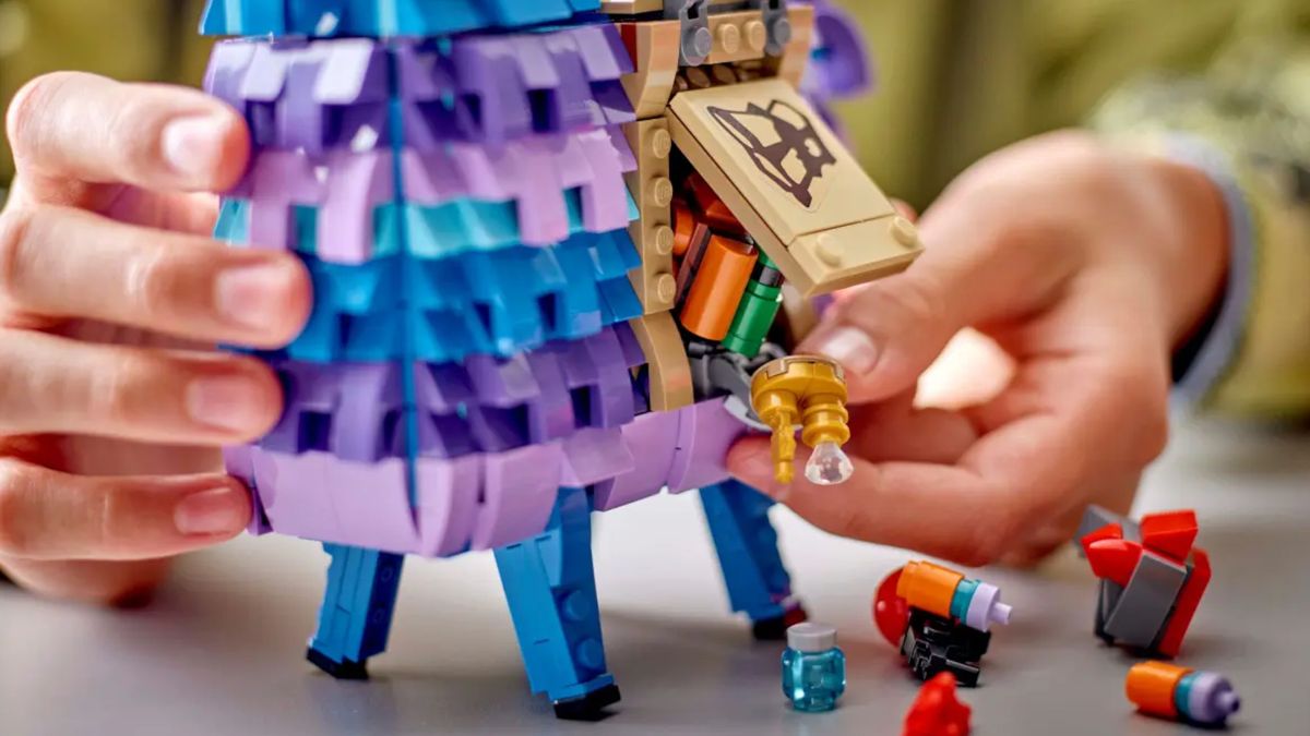 Lego Supply Llama being played with in a home setting