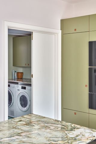 A scullery in a utility room