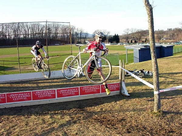 Some choose to run, others bunny hop the barriers.