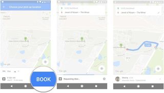How to book an Uber using Google Maps