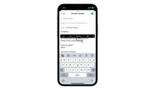 Copy and paste on iPhone