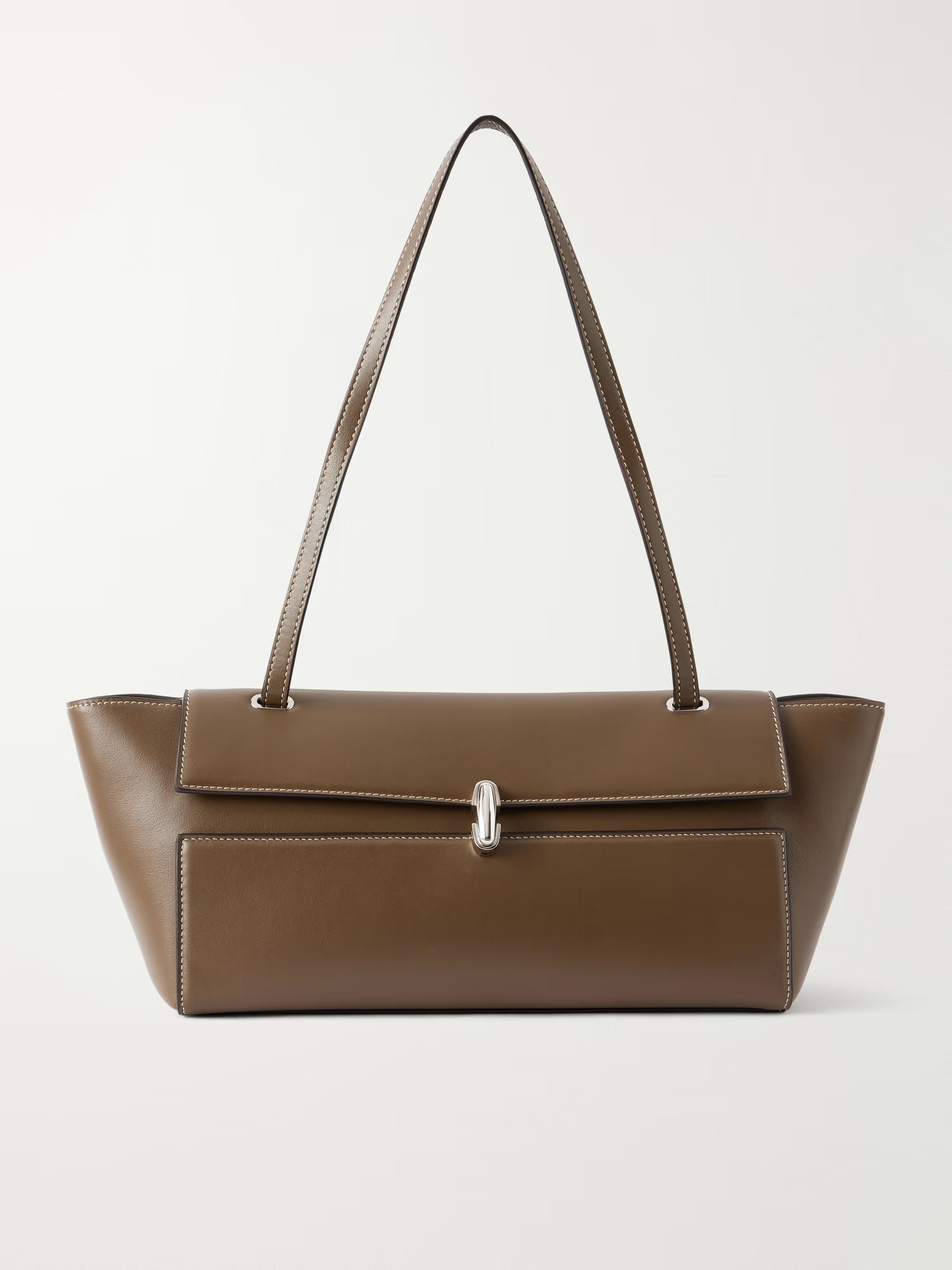 Symmetry Trapeze Leather Shoulder Bag