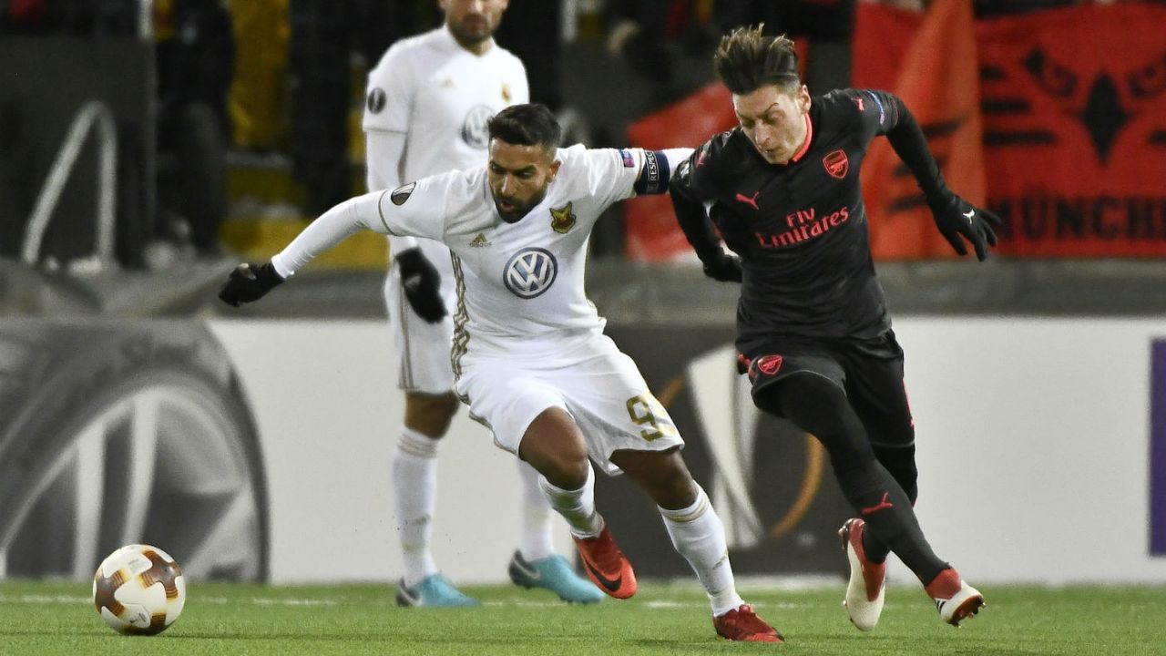 Mesut Ozil Arsenal Europa League Ostersunds FK