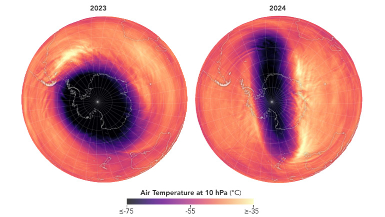 ‘Unexpected’ heat above Antarctica is earliest noticed on document