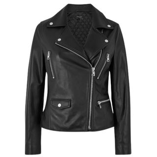 cut out of a biker jacket