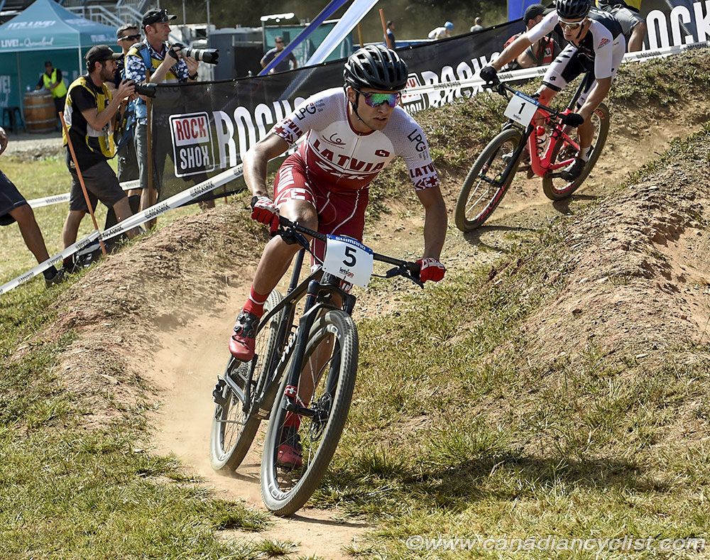 World Cup champion Martins Blums (Latvia) started strong but injuries from a crash earlier in the week caught up to him