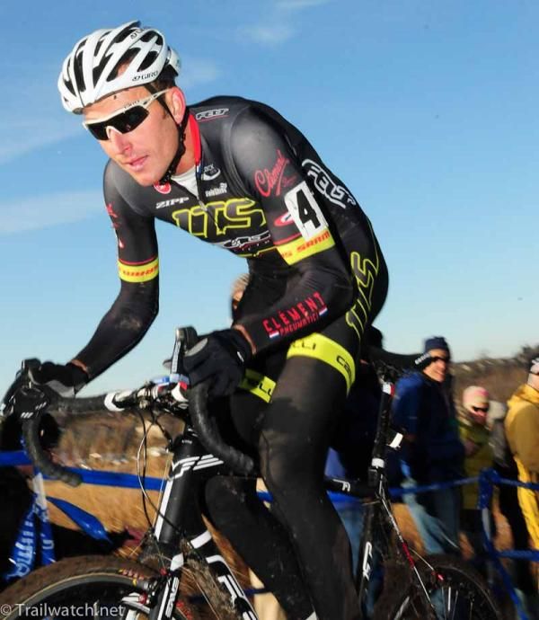 Big Ryan Trebon (LTS Felt) on a climb during lap two
