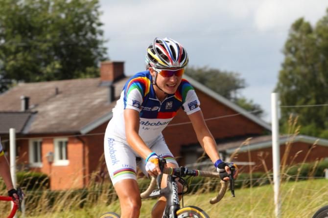 World Cup leader and by the end of the day, World Cup winner 2013, Marianne Vos (Rabo Women)
