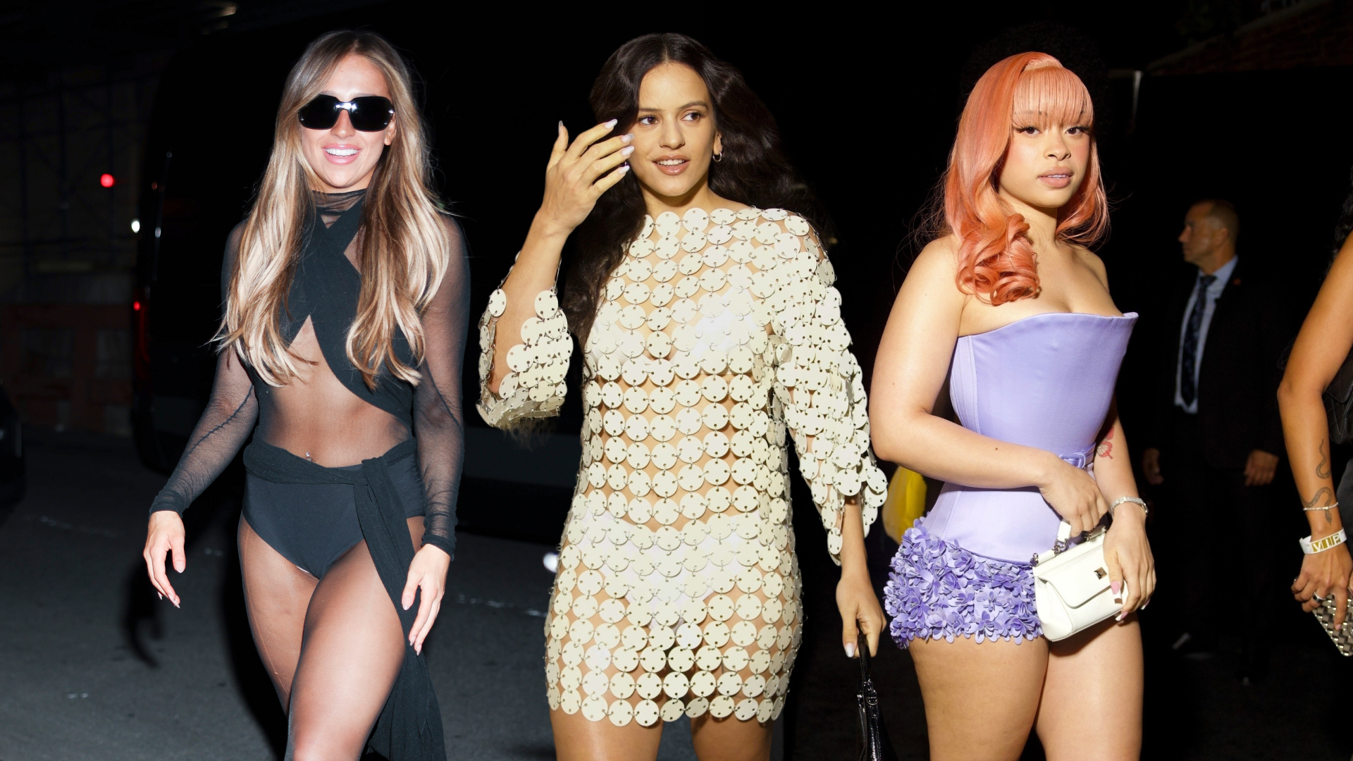 celebrities attended 2025 MTV VMAs after parties in lingerie-inspired looks